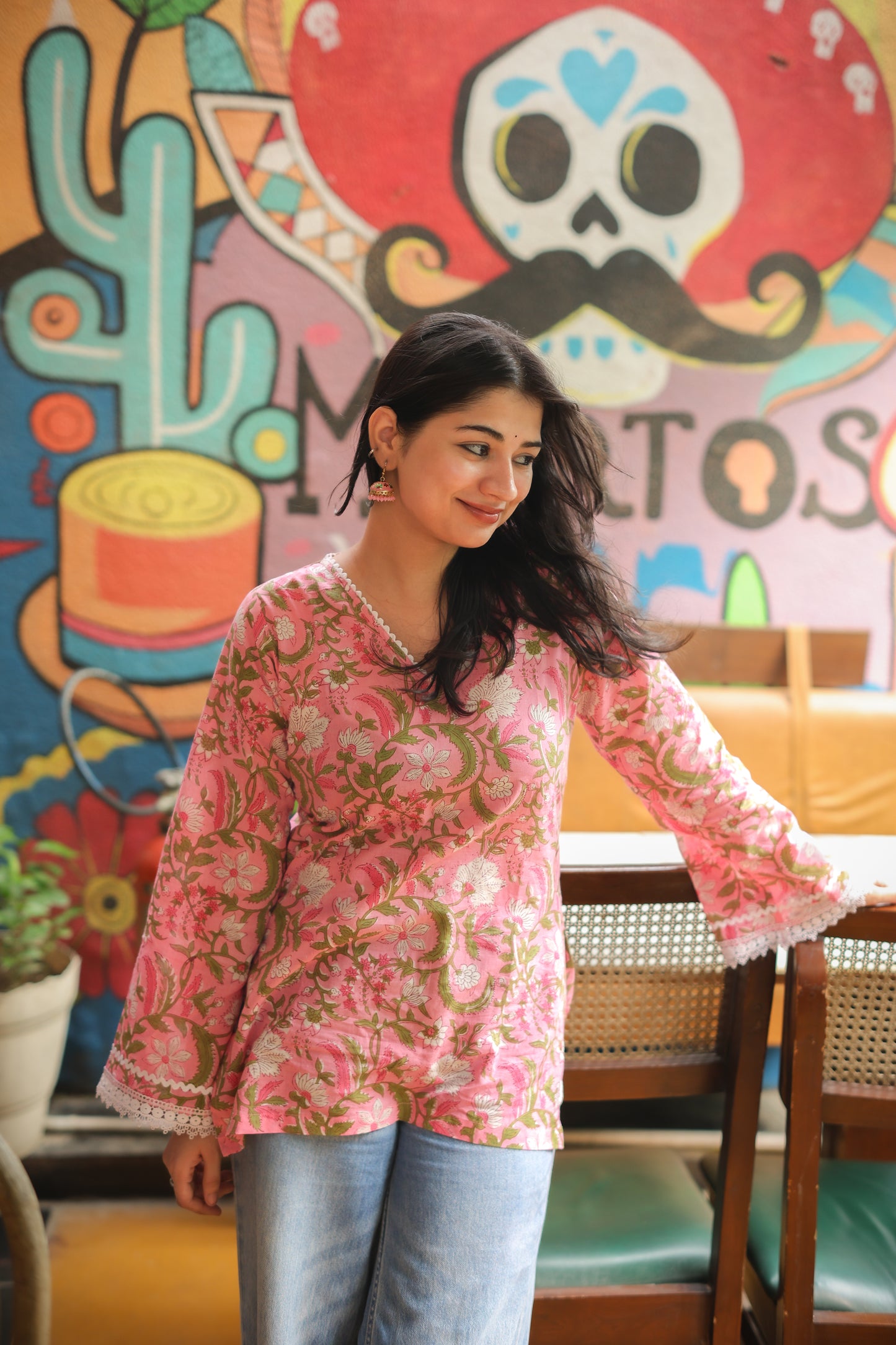 Naina Short Kurti Hand Block