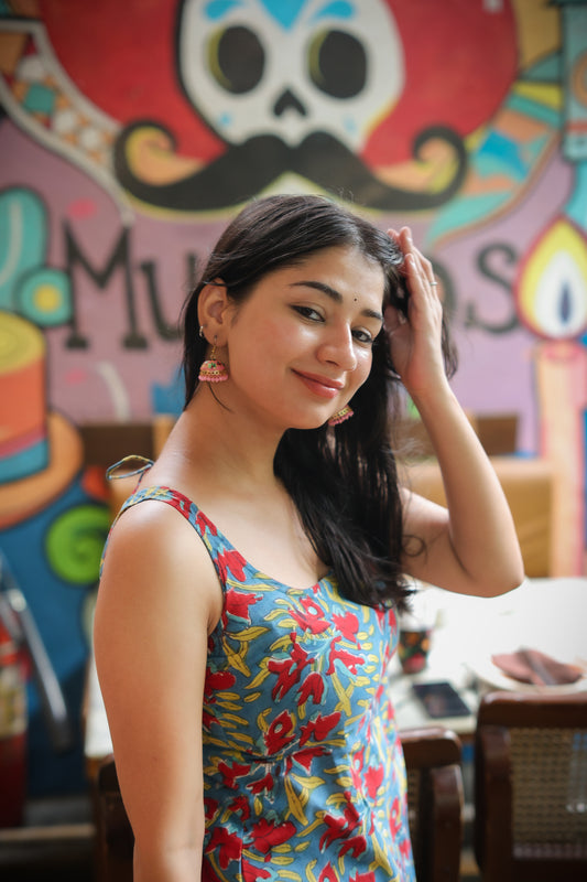 Taashi Short Kurti Hand Block