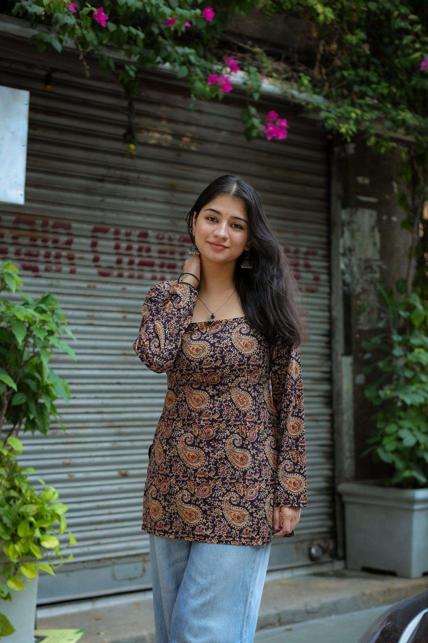 Mastani Handblock Short Kurti