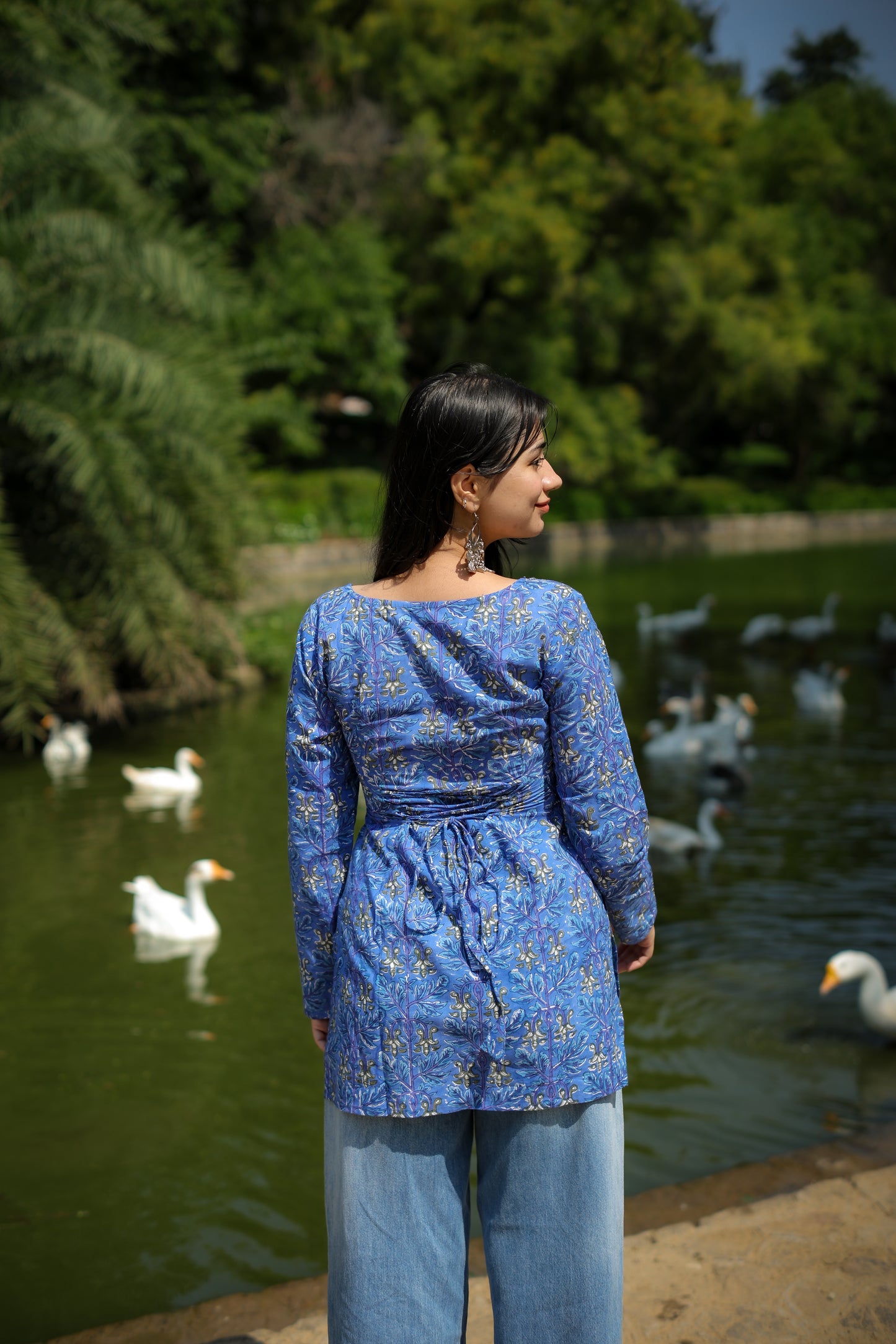 Meera Handblock Short Kurti