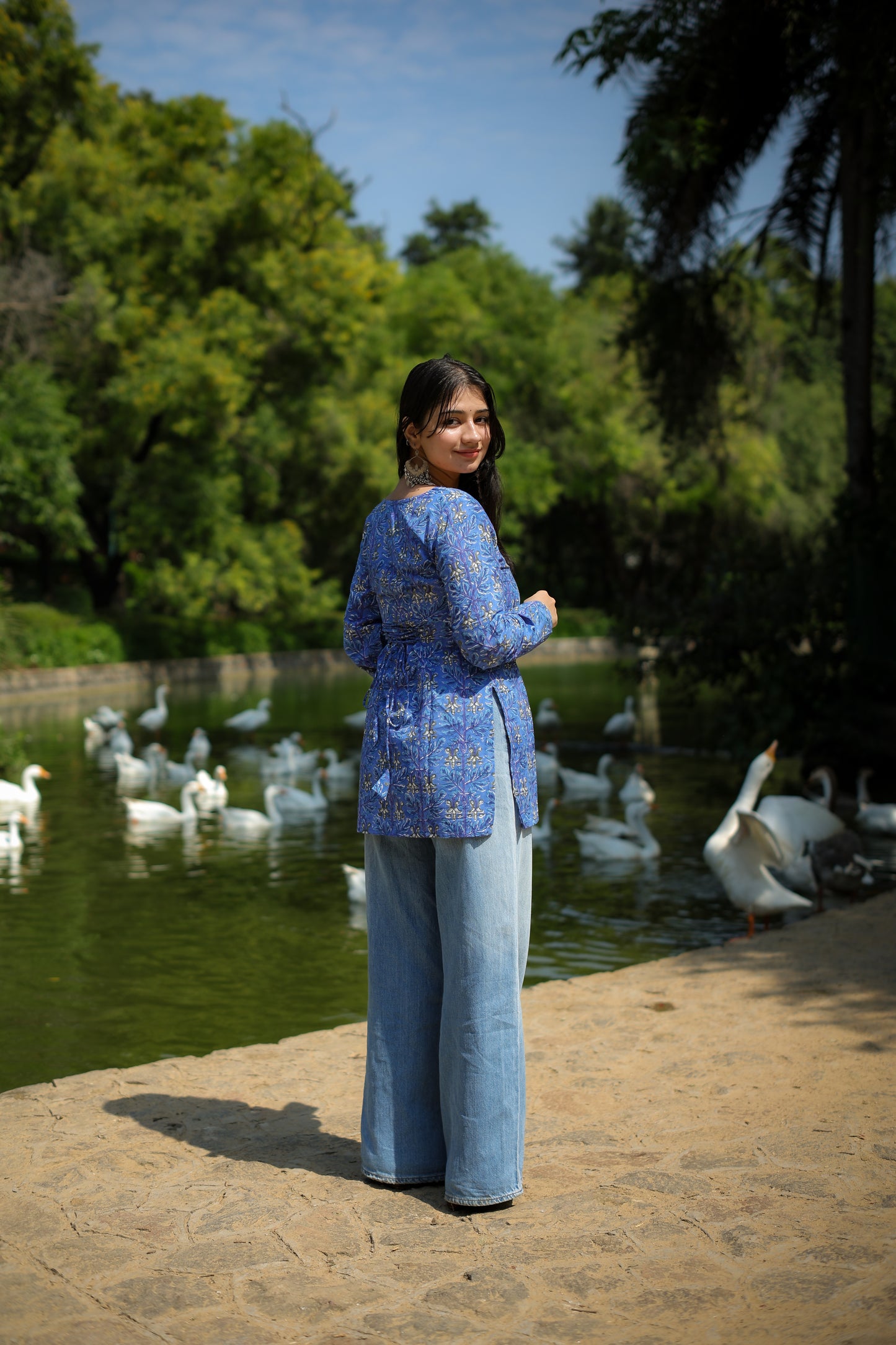 Meera Handblock Short Kurti