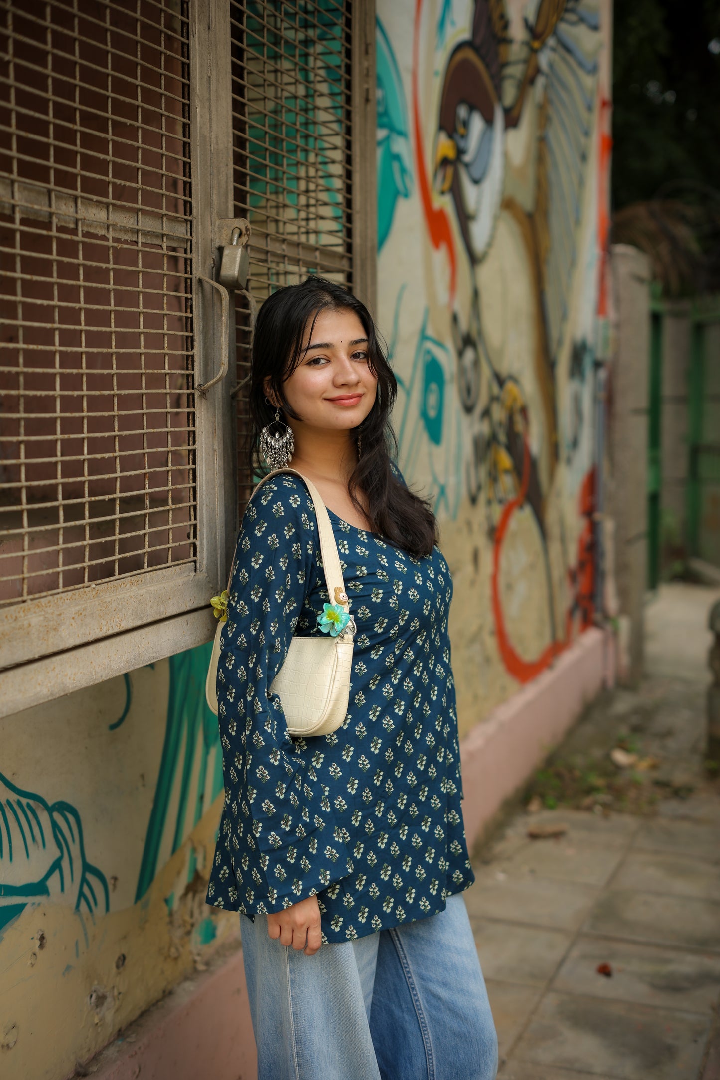 Ruhi Handblock Short Kurti