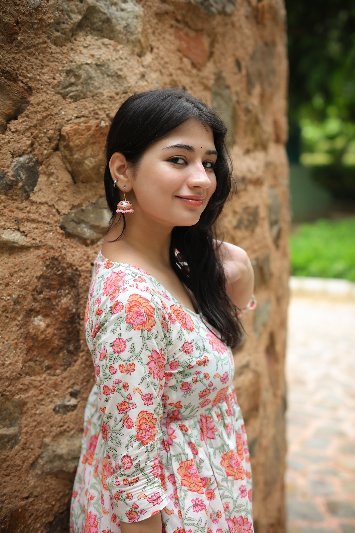 Tara Red Pink Anarkali