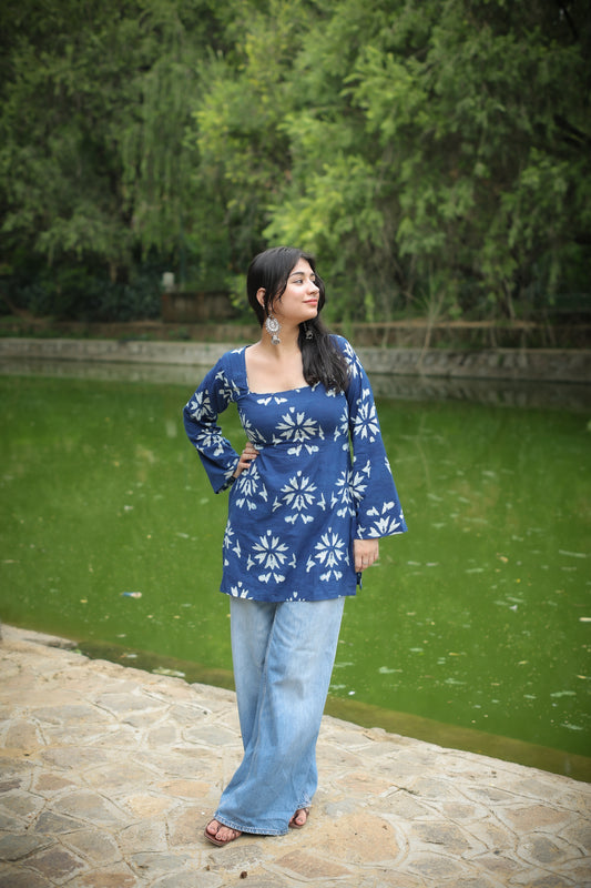 Geet Indigo Short Kurti
