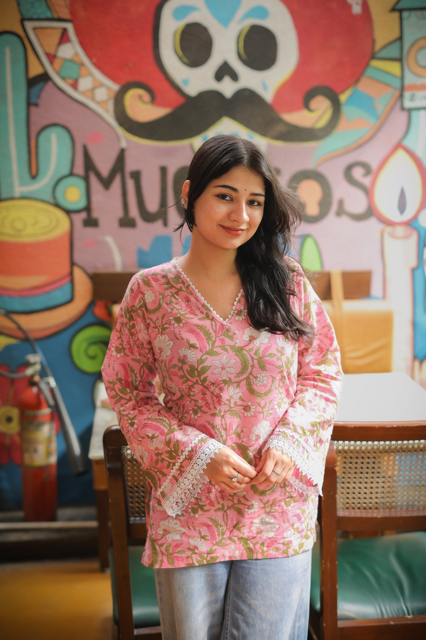 Naina Short Kurti Hand Block