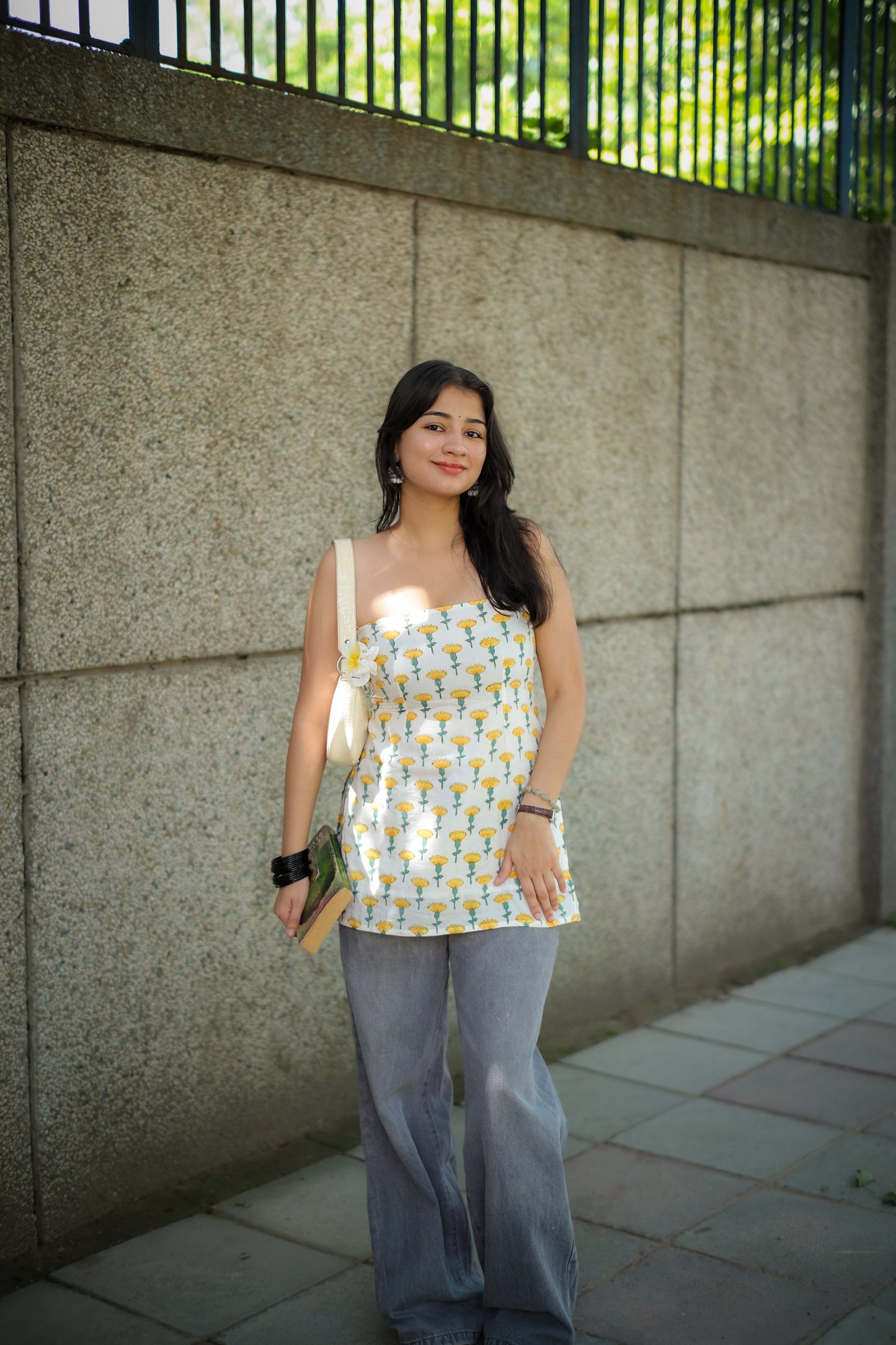 Tara Handblock Short Kurti