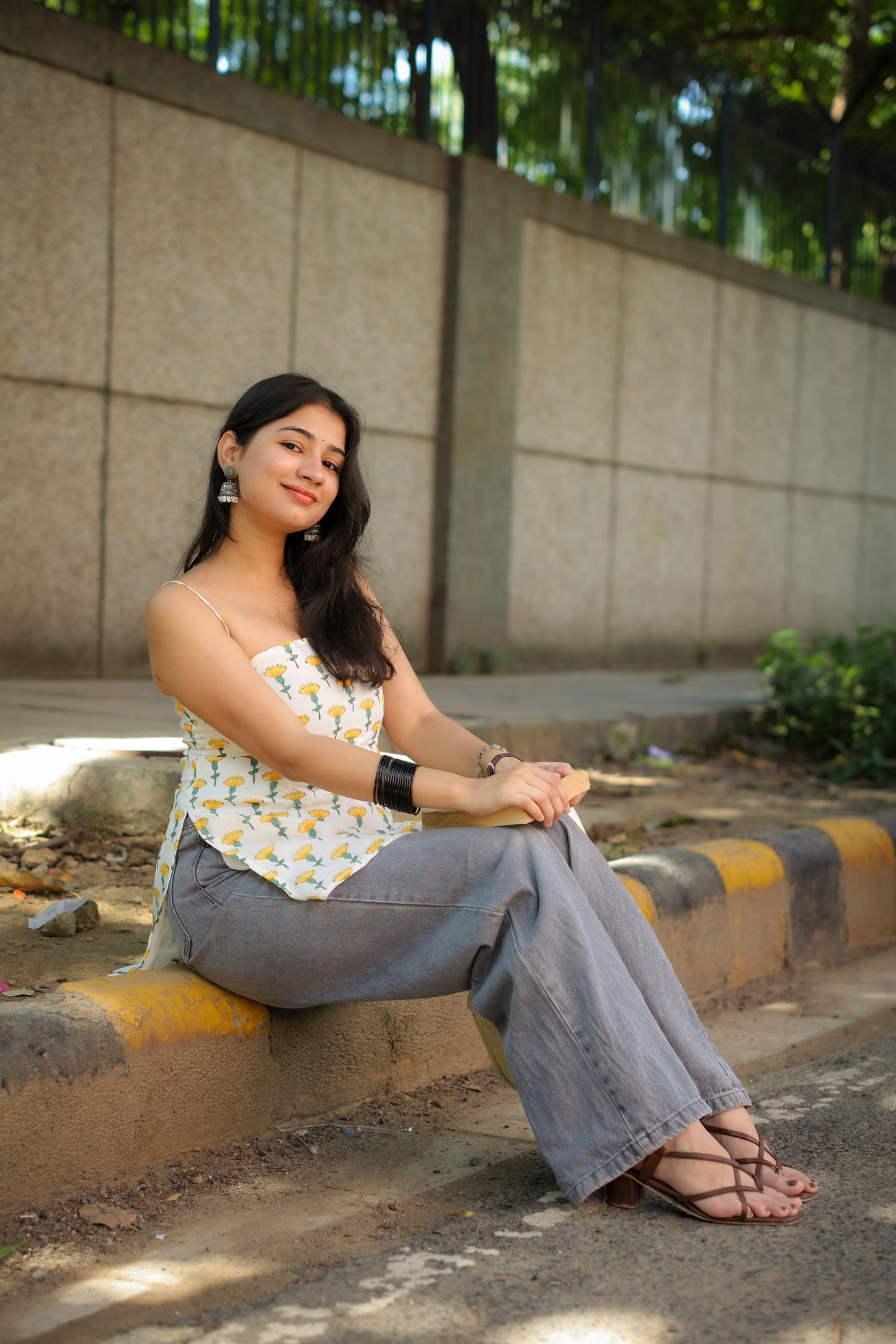 Tara Handblock Short Kurti