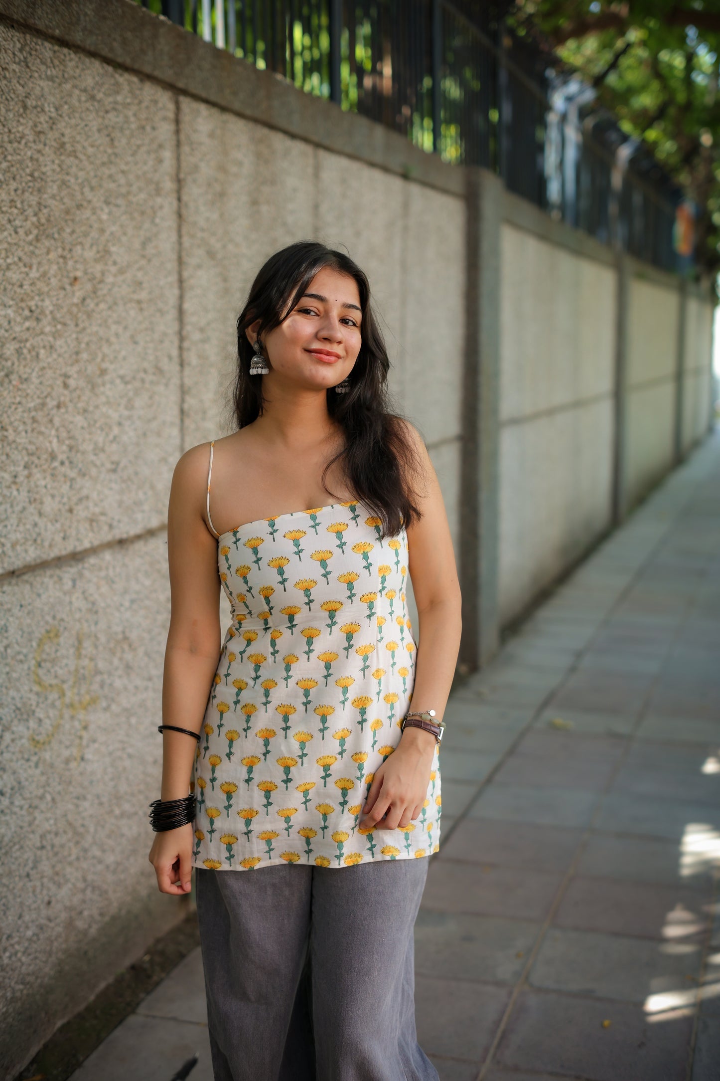 Tara Handblock Short Kurti