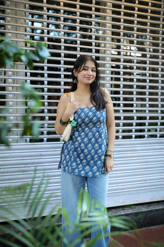 Tissa Handblock Short Kurti