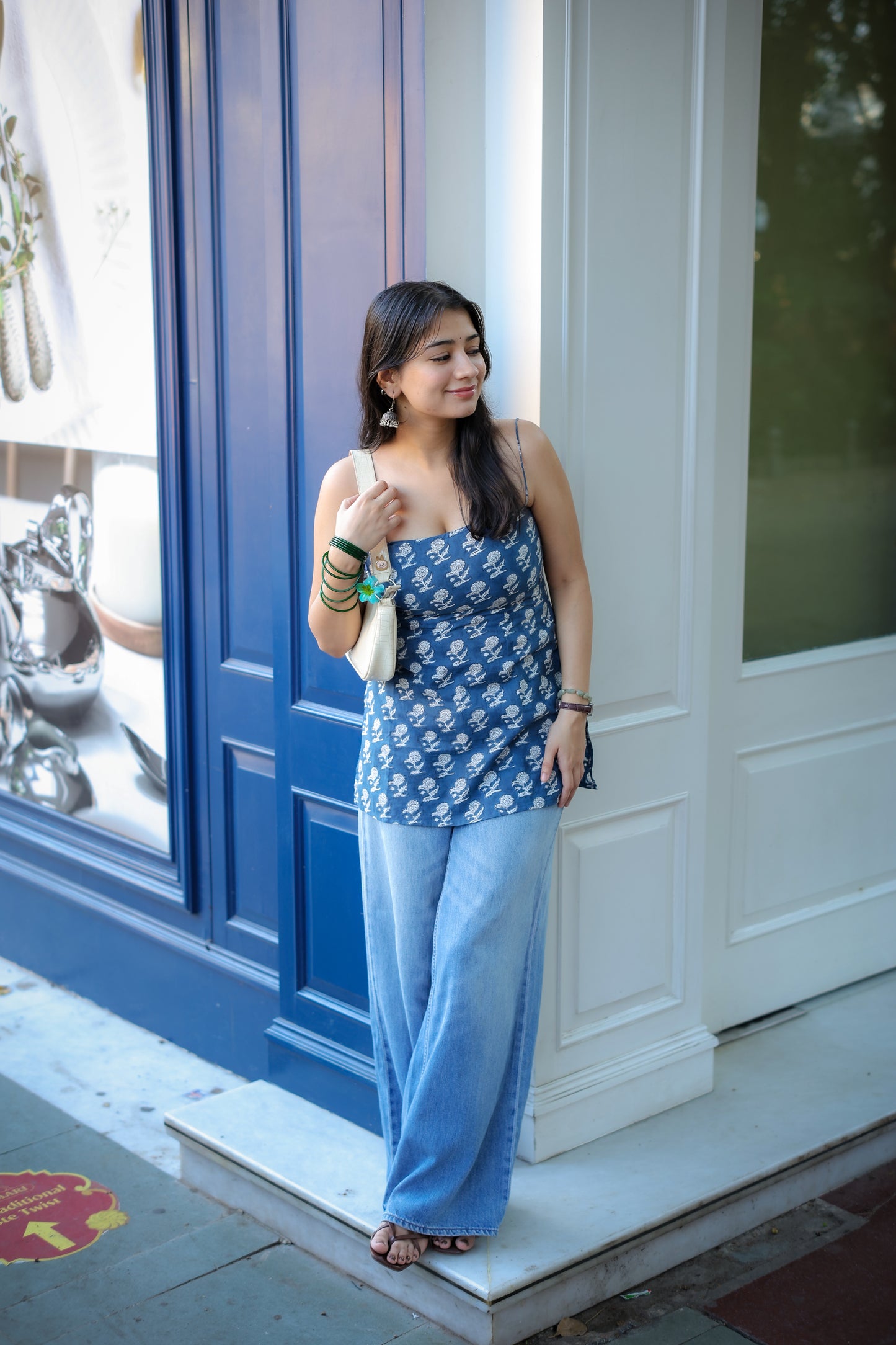 Tissa Handblock Short Kurti